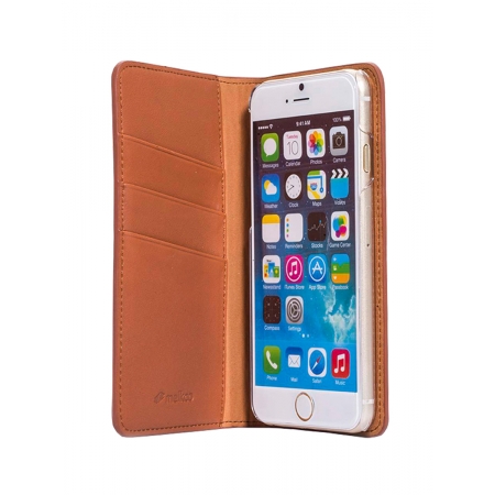 Кожаный чехол книжка Melkco для Apple iPhone 6/6S (4.7") - Herman Book Style Case, коричневый