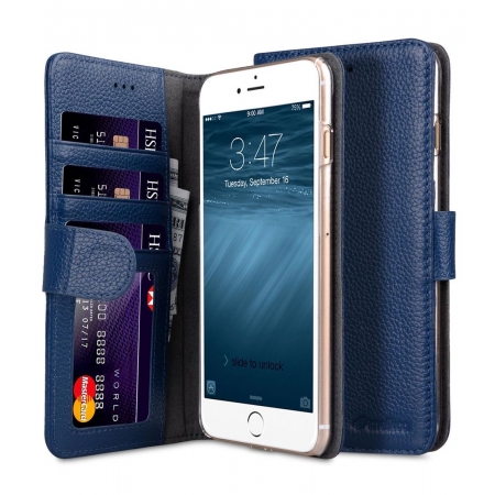 Кожаный чехол книжка Melkco для Apple iPhone 6/6S - Wallet Book ID Slot Type, темно-синий