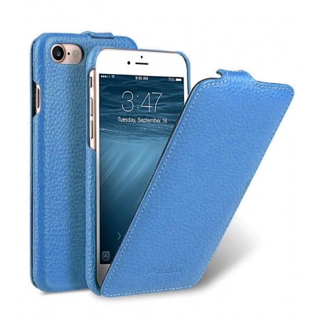 Кожаный чехол Melkco для Apple iPhone 8/7 - Jacka Type - голубой