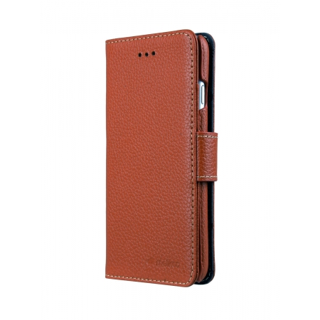 Кожаный чехол книжка Melkco для iPhone 7/8/SE 2020 - Wallet Book Type - коричневый