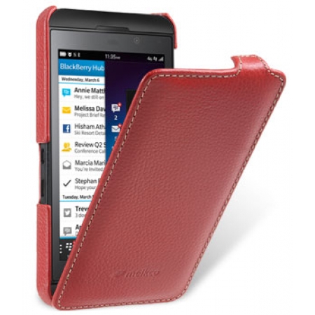 Кожаный чехол Melkco для Blackberry Z10 - Jacka Type - красный