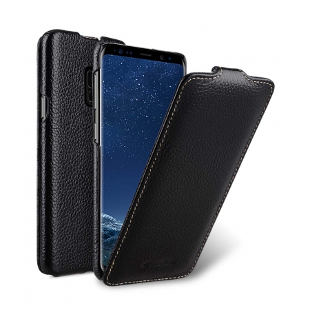 Кожаный чехол флип Melkco для Samsung Galaxy S9 - Jacka Type - черный