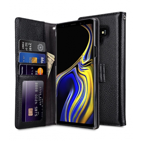 Кожаный чехол книжка Melkco для Samsung Galaxy Note 9 - Wallet Book ID Slot Type - черный