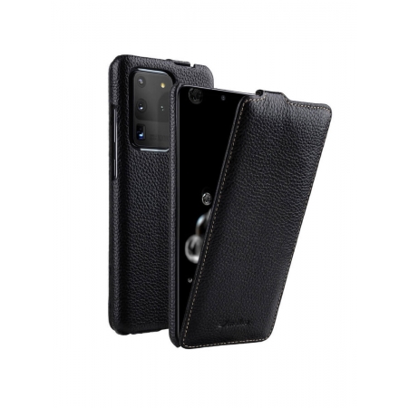 Кожаный чехол флип Melkco для Samsung Galaxy S20 Ultra - Jacka Type - черный