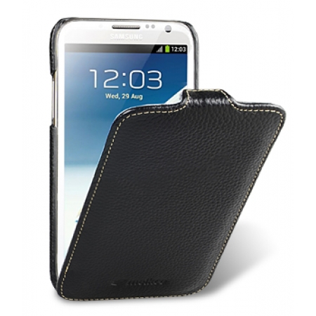 Кожаный чехол Melkco для Samsung Galaxy Note 2 GT-N7100 - Jacka Type - чёрный