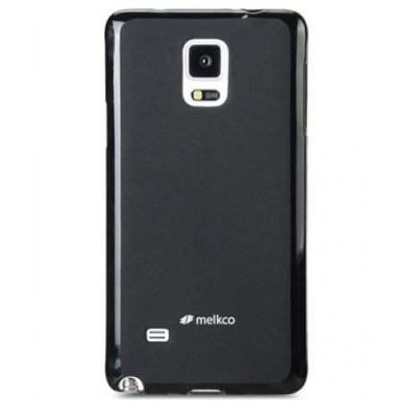 Силиконовый чехол Melkco Poly Jacket TPU case для Samsung Galaxy Note 4 - черный матовый