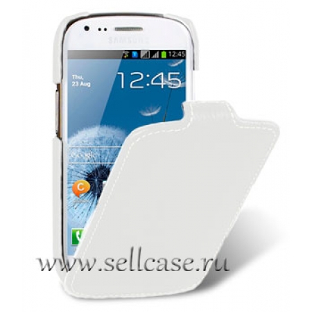 Кожаный чехол Melkco для Samsung Galaxy S3 Mini GT-I8190 - Jacka Type - белый