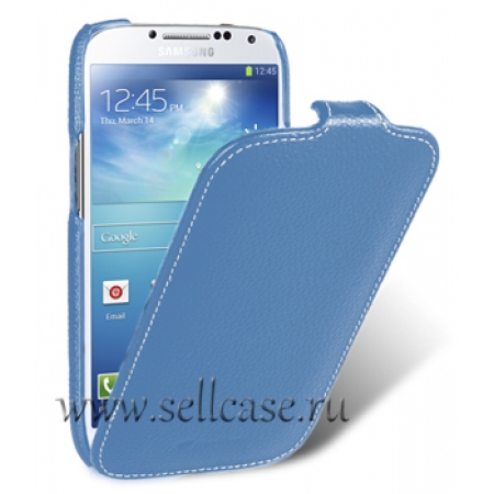Кожаный чехол Melkco для Samsung Galaxy S4 GT-I9500 - Jacka Type - синий