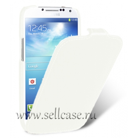 Кожаный чехол Melkco для Samsung Galaxy S4 Mini GT-I9190 - Jacka Type - белый