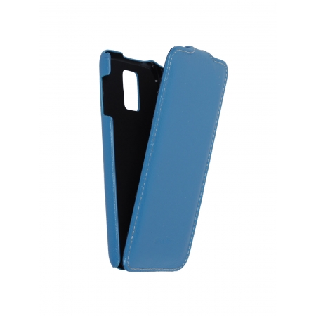 Кожаный чехол книжка Melkco для Samsung Galaxy S5 - Jacka Type - голубой