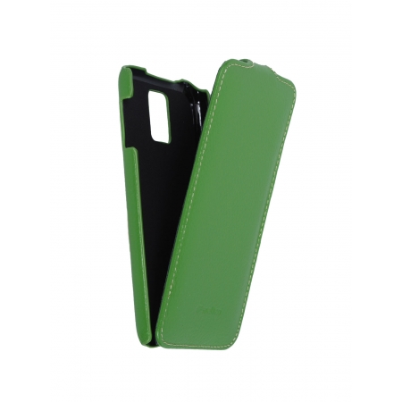 Кожаный чехол книжка Melkco для Samsung Galaxy S5 - Jacka Type - зеленый