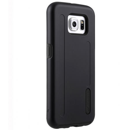 Двухслойный противоударный чехол Melkco Kubalt Double Layer Case для Samsung Galaxy S6 edge - чёрный