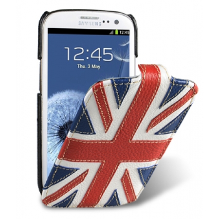 Кожаный чехол Melkco для Samsung Galaxy SIII GT-I9300 - Craft Edition Jacka Type - Флаг Великобритании