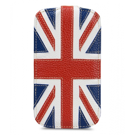 Кожаный чехол Melkco для Samsung Galaxy S4 GT-I9500 - Jacka Type - Флаг Великобритании