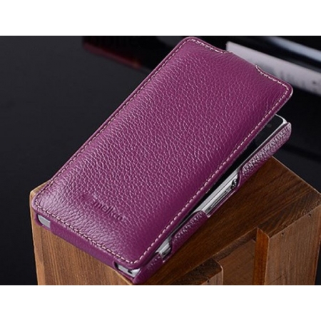 Кожаный чехол книжка Melkco для Sony Xperia Z1 Compact M51w / Z1 Mini D5503 - Jacka Type - сиреневый Кожаный чехол книжка Melkco для Sony Xperia Z1 Compact M51w / Z1 Mini D5503 - Jacka Type - сиреневый