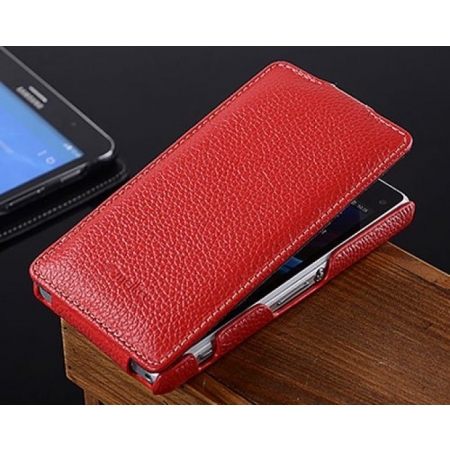 Кожаный чехол книжка Melkco для Sony Xperia Z1 Compact M51w / Z1 Mini D5503 - Jacka Type - красный Кожаный чехол книжка Melkco для Sony Xperia Z1 Compact M51w / Z1 Mini D5503 - Jacka Type - красный