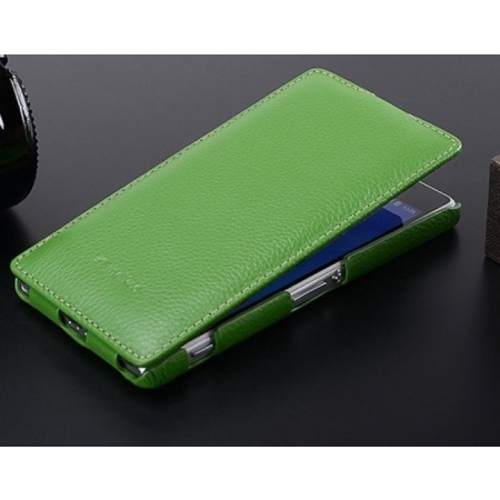 Кожаный чехол Melkco для Sony Xperia Z2 / D6503 / L50w - Jacka Type - зеленый