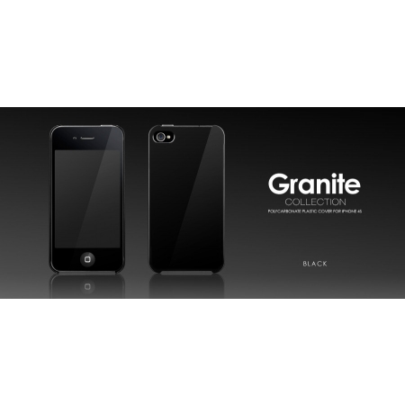 Пластиковый чехол More Granite Collection для Apple iPhone 4/4S - черный