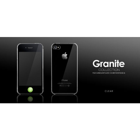 Пластиковый чехол More Granite Collection для Apple iPhone 4/4S - прозрачный