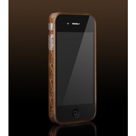 Бампер More Trinity Polymer Jelly Ring для iPhone 4 - коричневый