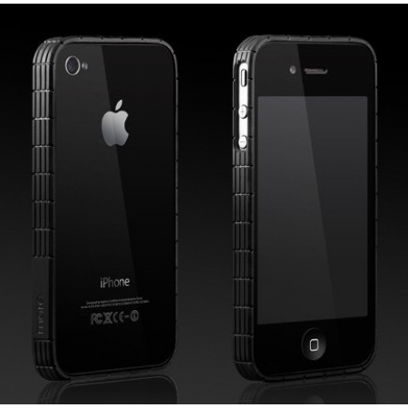 Бампер More Tyre Polymer Jelly Ring для iPhone 4/4S - чёрный