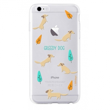 Чехол накладка 8thdays Pet Town для Apple iPhone 6/6S greedy dog