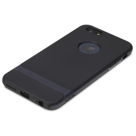 Силиконовый чехол Rock Royce Series для Apple iPhone 6/6S Plus (5.5") - черный с темно-синим