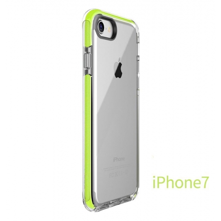 Силиконовый противоударный TPU-TPE чехол Rock Guard Series для Apple iPhone 8/7 - прозрачный зелёный