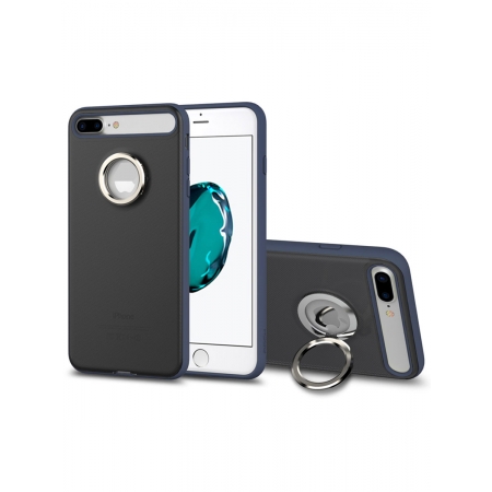 Чехол накладка с кольцом Rock Ring Holder Case M2 для для Apple iPhone 7 Plus/8 Plus - черный, синий