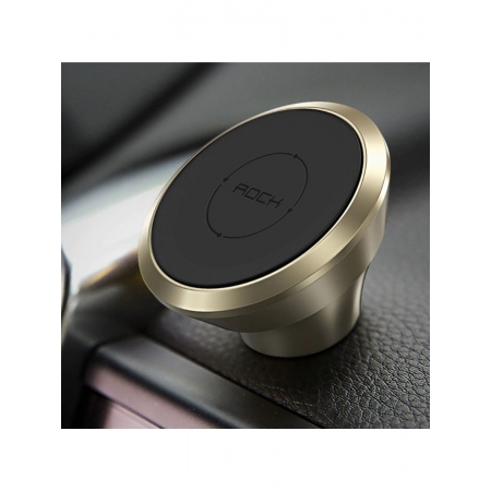 Автомобильный магнитный держатель для смартфонов на торпеду Magnetic Dashboard Car Mount, золотистый