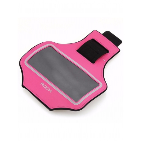 Спортивный чехол на руку Rock Slim Sports Armband 6", розовый
