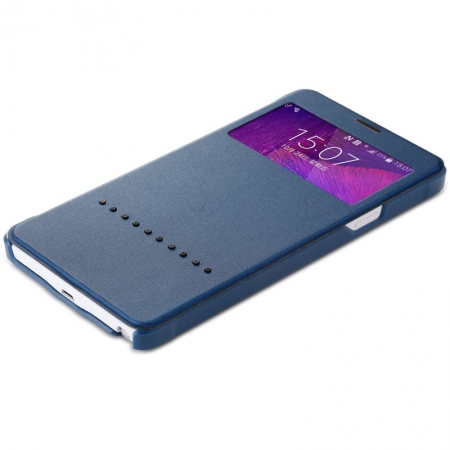 Чехол книжка Rock Rapid Series для Samsung Galaxy Note 4 - синий